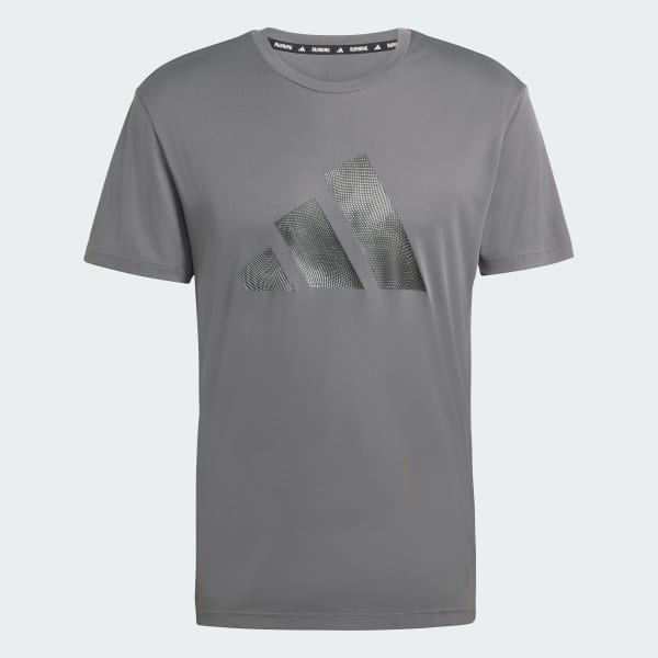Gris Playera de Running adi365 Essentials Brand Love