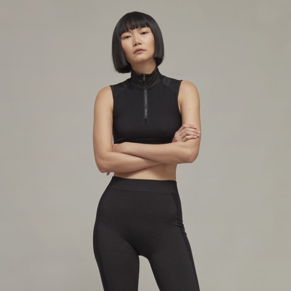 cierna Y-3 Classic Seamless Knit Sport (skrátený) SF410