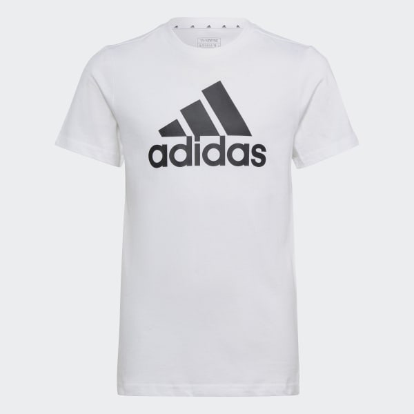 Blanc T-shirt slim en coton Essentials Big Logo
