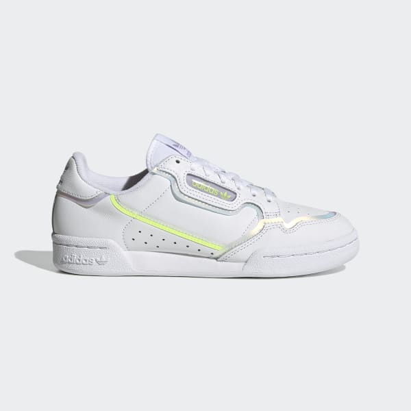 adidas continental 80 white and yellow