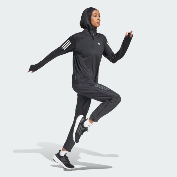 Black Own the Run Half-Zip Jacket