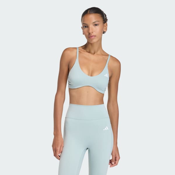 Green Optime Essentials Workout Light Support Bra