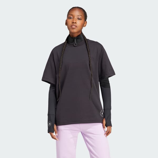 adidas by Stella McCartney ロゴ 半袖Tシャツ - ブラック