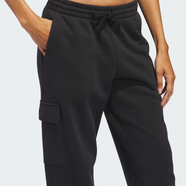 adidas ALL SZN Fleece Cargo Pants - Black | Free Shipping