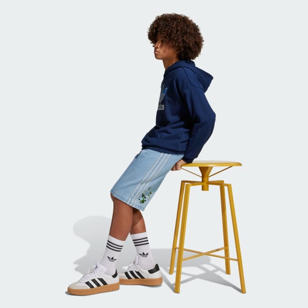 modrá Šortky adidas Originals x Minecraft