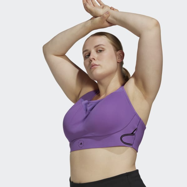Lila adidas by Stella McCartney TruePace High Support Sports Bra- Plus Size