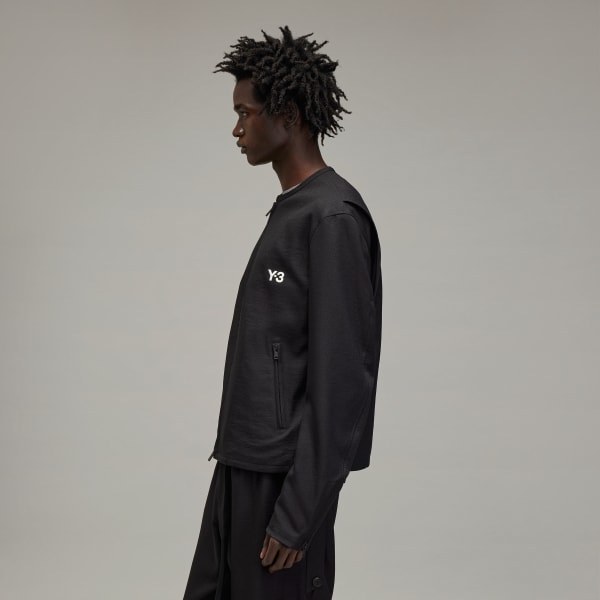 Schwarz Y-3 Mesh 3-Streifen Originals Jacke