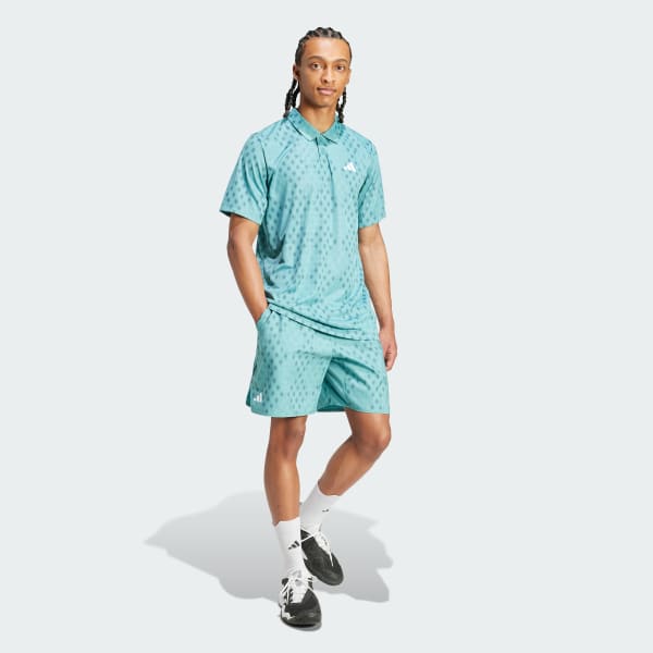 Turquoise Club Tennis Climacool Graphic Shorts