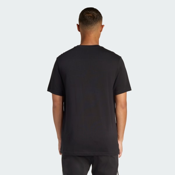 Preto CAMISETA ESTAMPADA CAMO WOVEN POCKET
