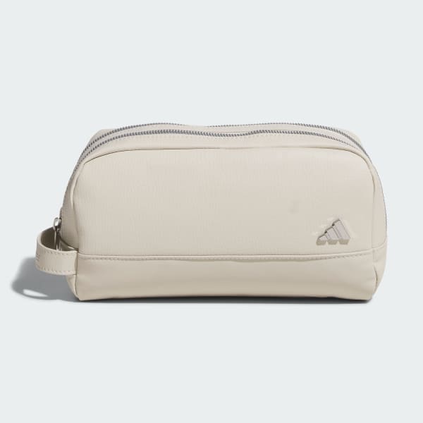 Beige Two-Way Zip Pouch