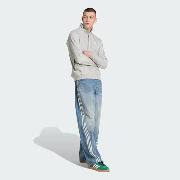 ブルー Adilenium シーズン3 ルーズフィット デニムパンツ