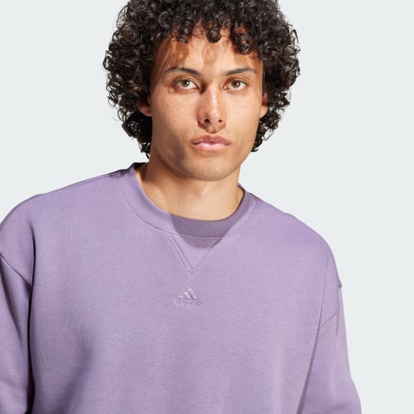 adidas All SZN Purple | Fleece US | adidas Lifestyle Men\'s Sweatshirt 