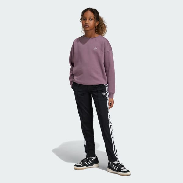 Black Adicolor SST Open Hem Slim Track Pants Kids