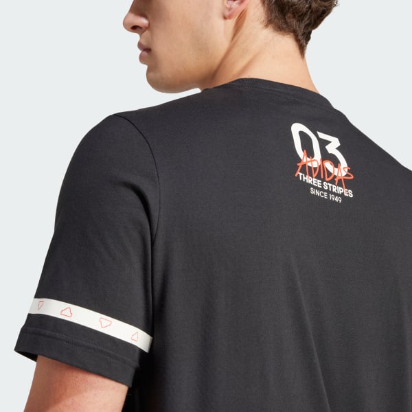 Black Brand Love Collegiate Graphic Tee