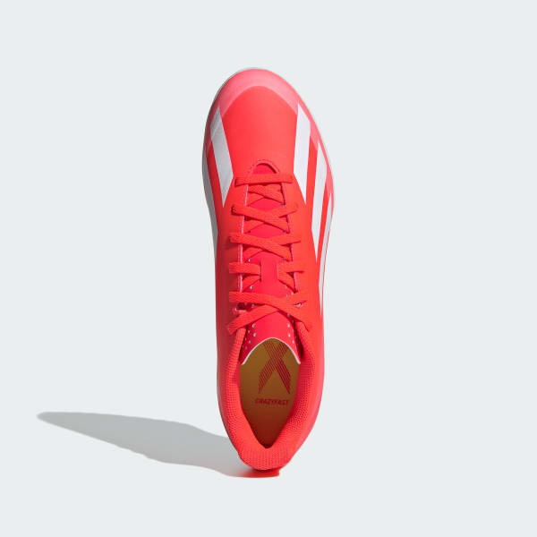Rojo Calzado de fútbol X Crazyfast Club Pasto Sintético