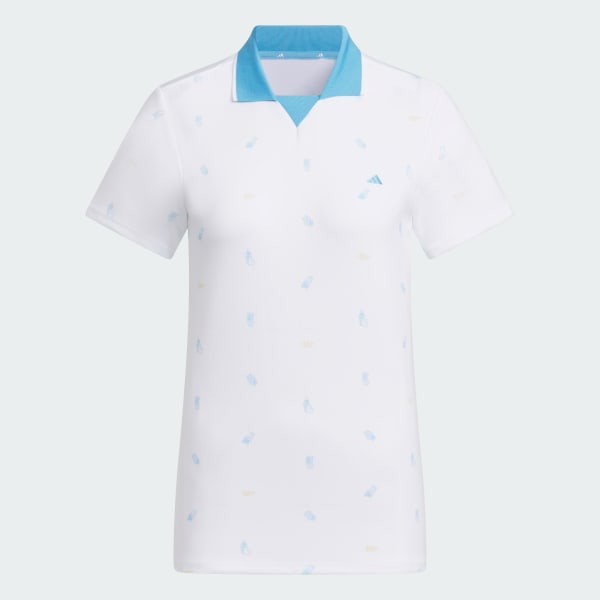 White AEROREADY Playgreen Monogram Short Sleeve Polo Shirt
