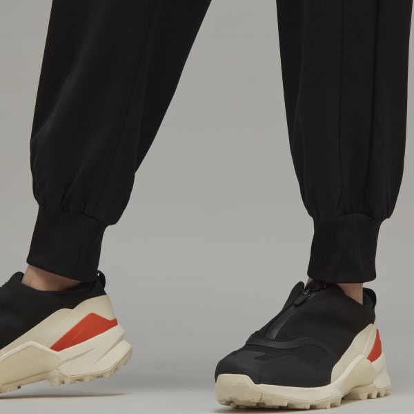 Black Classic Refined Wool Cuffed Track Pants TW593