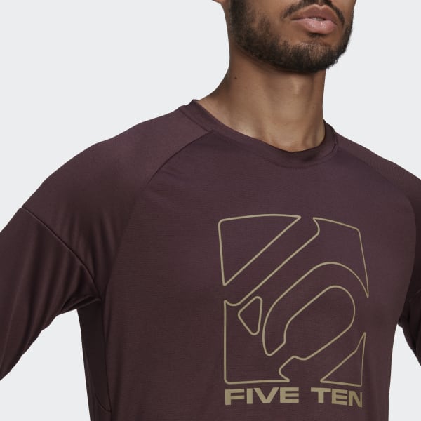 Rouge Maillot à manches longues Five Ten MBH92