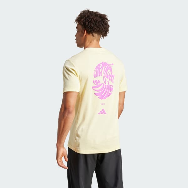 Giallo T-shirt da yoga