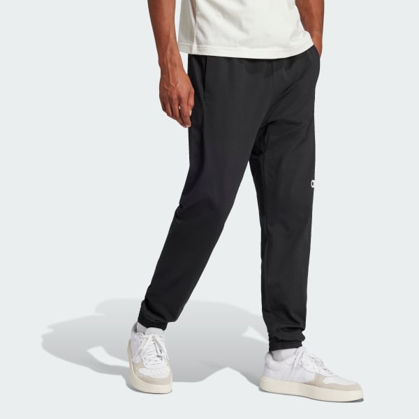 Black Essentials Linear Single Jersey Pants