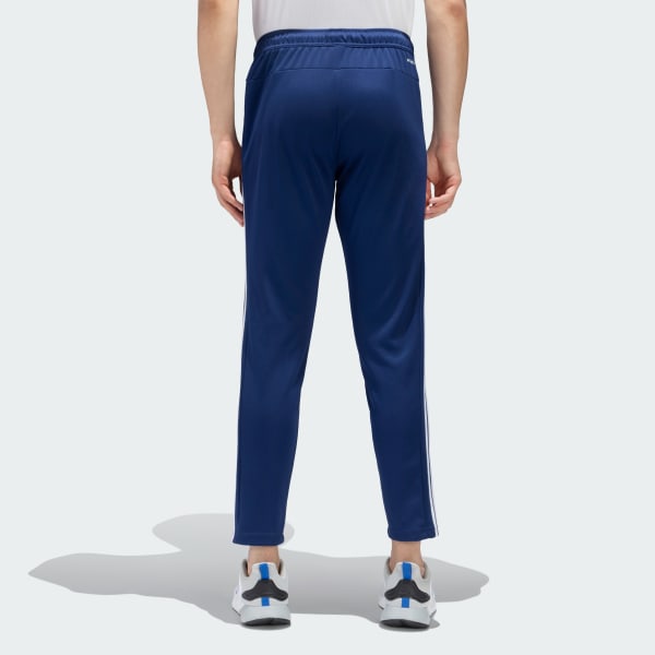 Blue TRAINING ESSENTIALS BASE 3 STRIPES PANTS