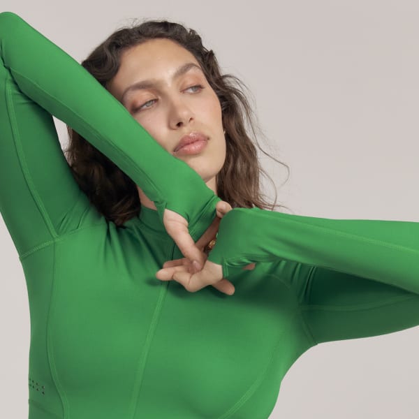 Zielony adidas by Stella McCartney TruePurpose Yoga Long Sleeve DM077