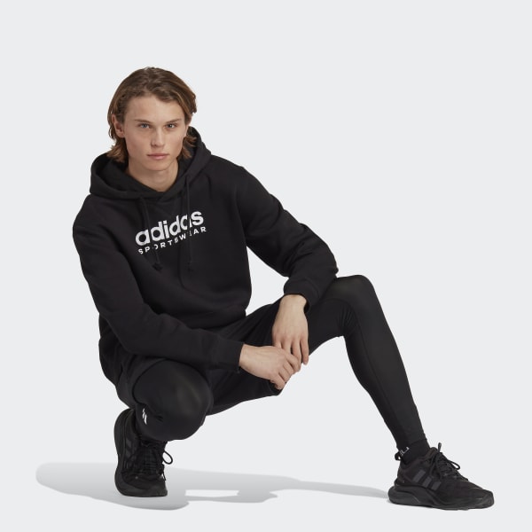 adidas All SZN Fleece Graphic Hoodie - Black | Men's Lifestyle | adidas US