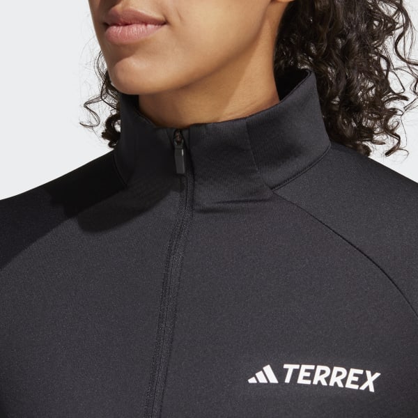 adidas TERREX Multi Fleece | | - Black Women\'s adidas Full-Zip US Hiking Jacket