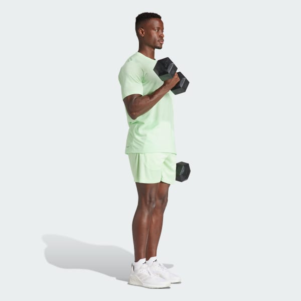 Green Train Essentials Logo Training Shorts