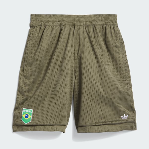Green Brasil Skateboarding Shorts (Gender Neutral)