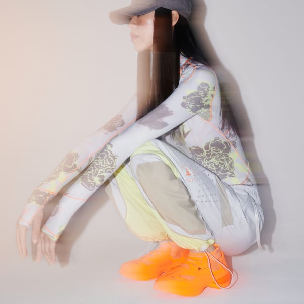 White adidas by Stella McCartney Long Sleeve Cropped Tee