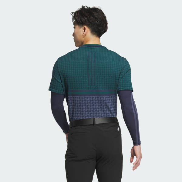 Mau-xanh-da-troi Áo Polo Ngắn Tay Không Đường May Primeknit