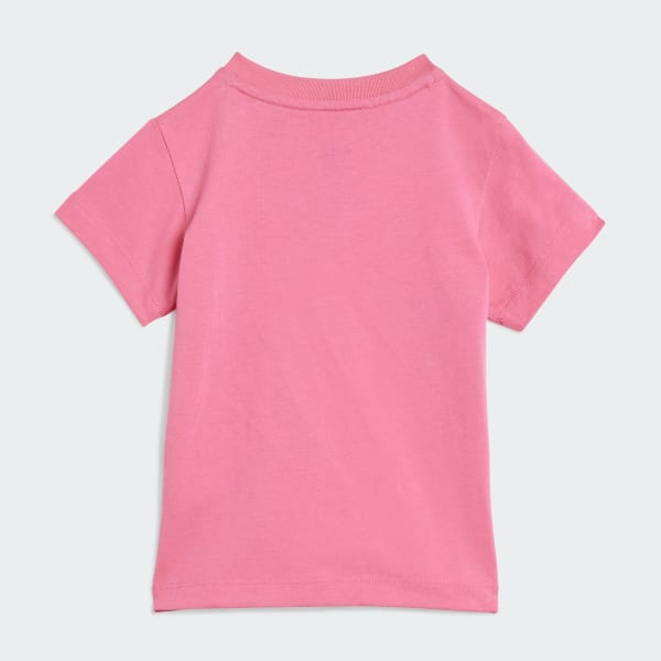 Roze Cycling Short en T-shirt Set Kids