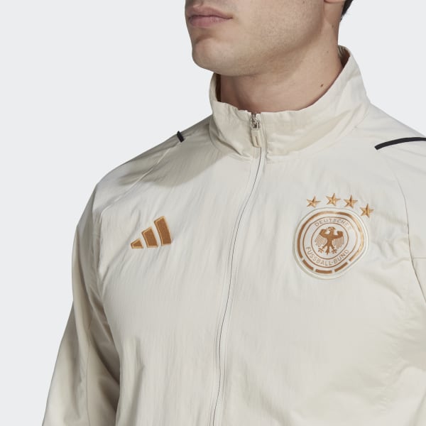 Beige Germany Tiro 23 Presentation Jacket L6296