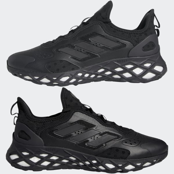 Black Web BOOST Running Sportswear Lifestyle Shoes LWF22