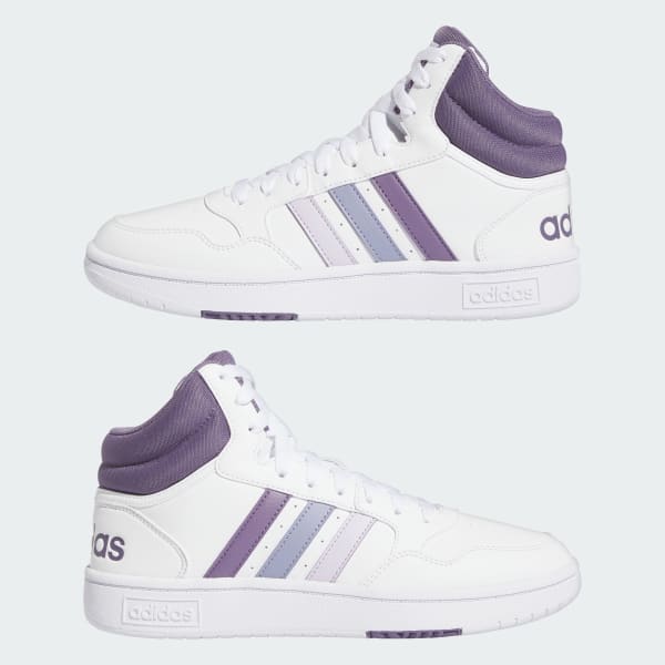 adidas Hoops 3.0 Mid Shoes White adidas India