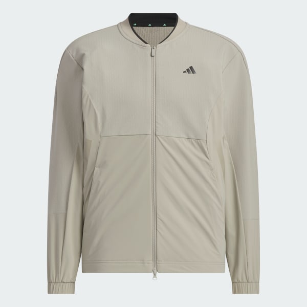 ベージュ 【ゴルフ】防風フルジップジャケット