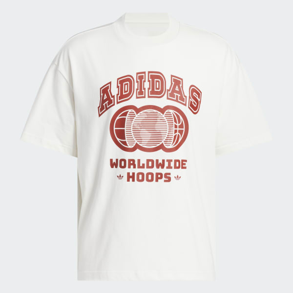 Blanco Polo universitario Worldwide Hoops