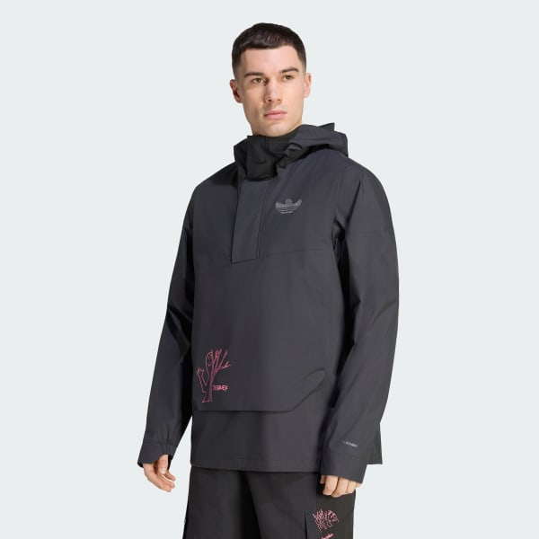 Black TERREX XPLORIC 2.5 LAYER CLIMAPROOF ANORAK