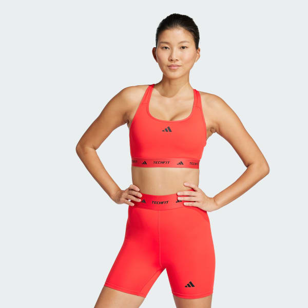 Czerwony Biustonosz TECHFIT