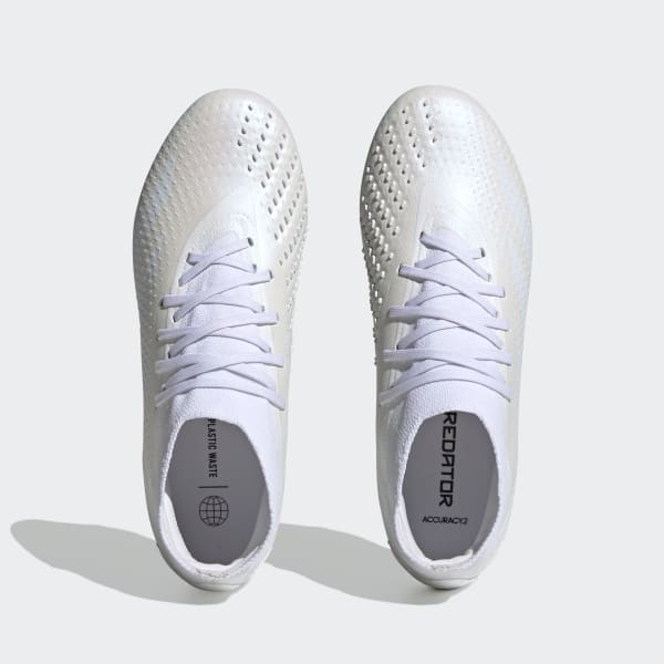 Branco Botas de Futebol Predator Accuracy.2 — Piso firme