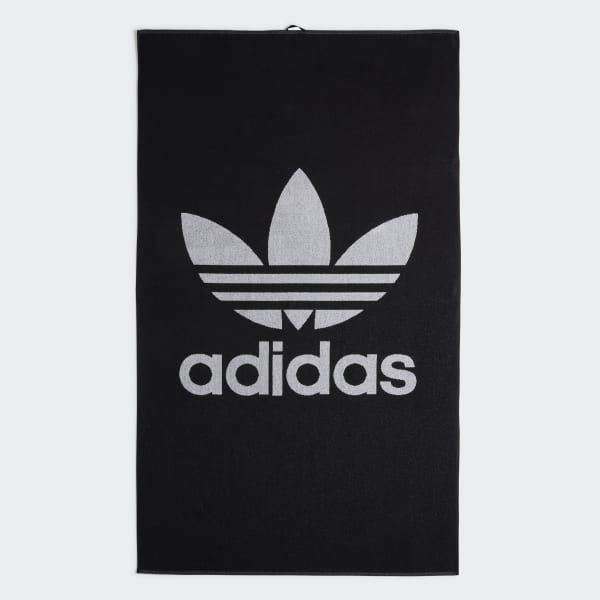 希少　廃盤品　adidas Originals 大判ビーチタオル アディダス adidas Originals Towel Extra-Large - Black | Free Shipping with