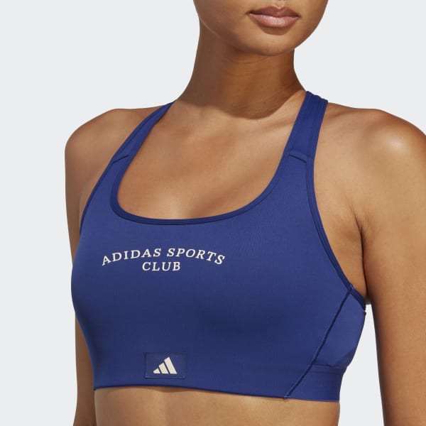 adidas Sports Club Medium-Support Bra - Blue