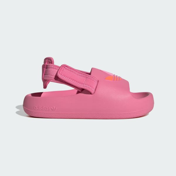 Pink Adifom Adilette Slides Kids