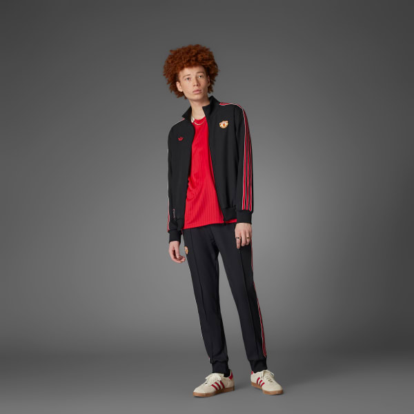 adidas Manchester United Terrace Icons Track Top - Black adidas Manchester United Terrace Icons Track Top - Black