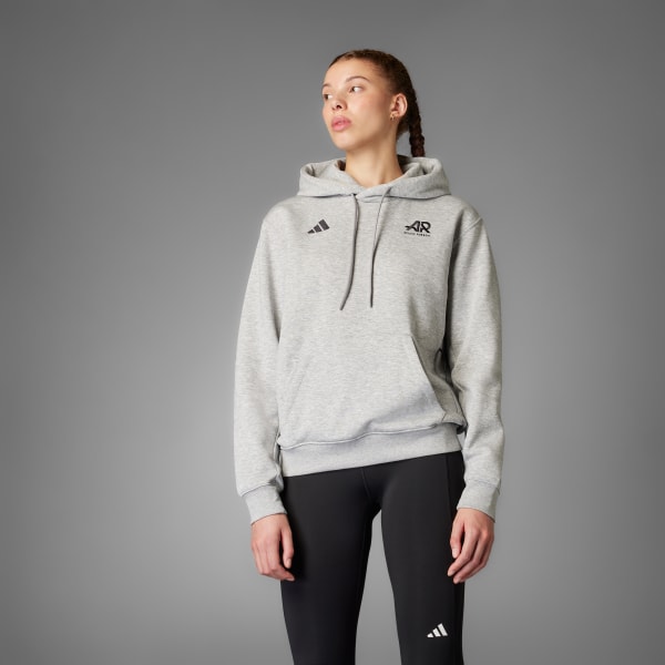 Szary Bluza z kapturem Runners (Gender Neutral)