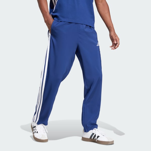Blu Pantaloni Essentials 3-Stripes Stanford Open Hem