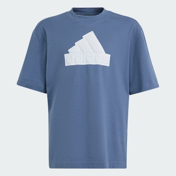 Niebieski Future Icons Logo Piqué Tee