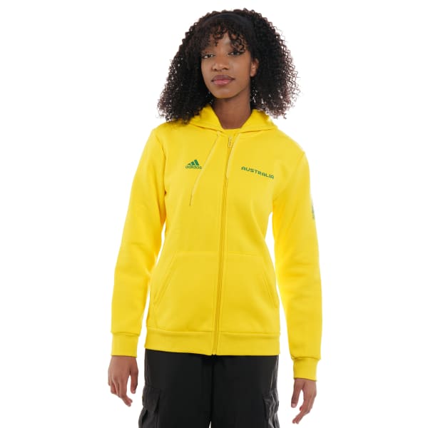 Brazil Team Womens Hoodie - Yellow