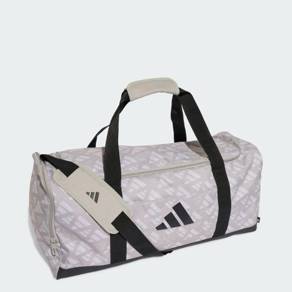 Gris Bolso deportivo mediano Linear Monogram con estampa